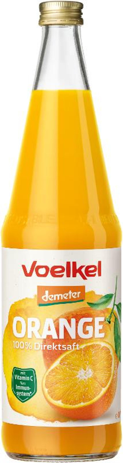 Produktfoto zu Kiste Demeter Orangensaft, 6 x 0,7l