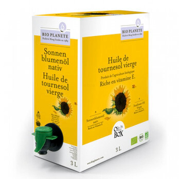 Produktfoto zu GEBINDE Sonnenblumenöl nativ in Box, 3 L