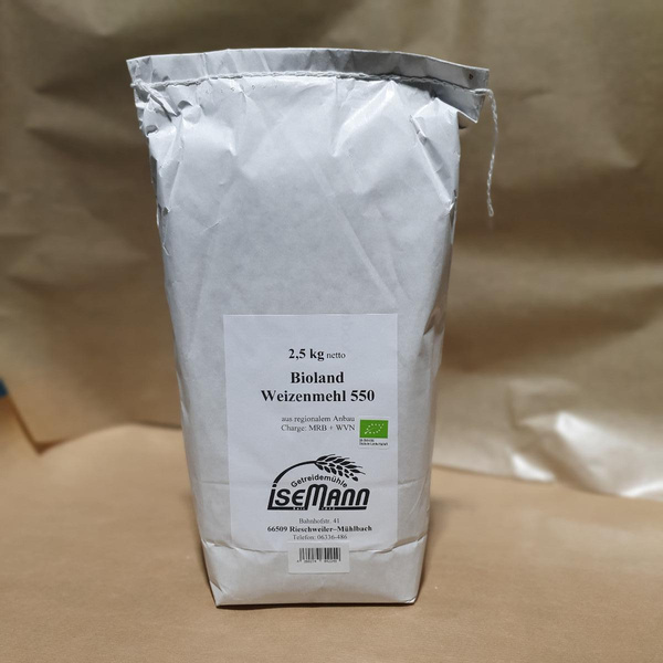 Produktfoto zu Großpack Weizenmehl 550, 2,5 kg