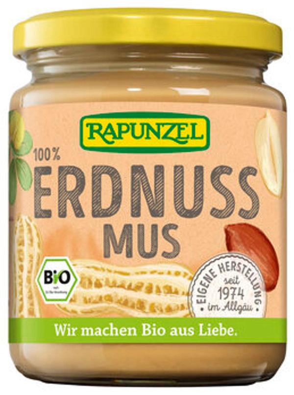 Produktfoto zu Erdnussmus fein ohne Salz, 250g