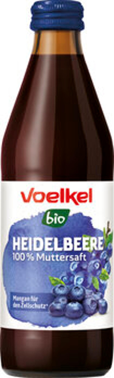 Produktfoto zu Kiste Wald Heidelbeersaft pur, 10 x 0,33l