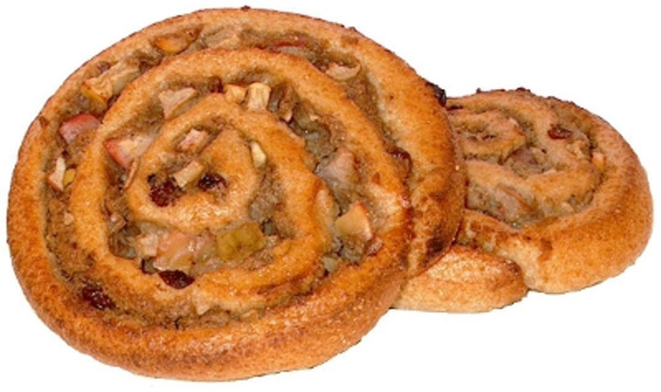 Produktfoto zu Dinkel Apfelnussschnecke