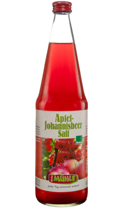 Produktfoto zu Apfel-Johannisbeerensaft, 0,7l