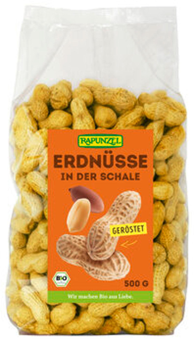 Produktfoto zu Erdnüsse in der Schale geröstet, 500 g