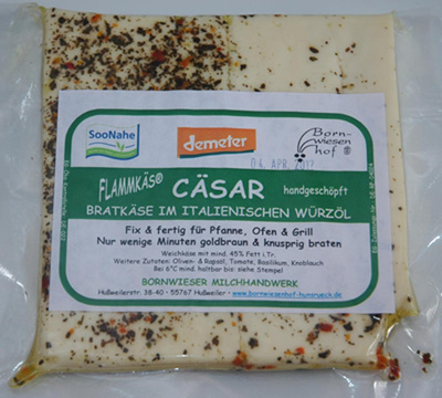 Produktfoto zu Bratkäse 'Flammkäs Cäsar' 2 Scheiben, ca. 180g