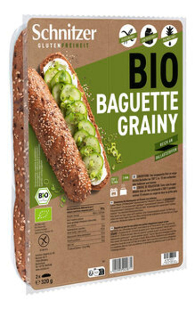 Produktfoto zu GEBINDE Baguette Grainy (körnig) - glutenfrei, 6x2x160g