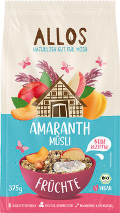 Produktfoto zu Amaranth Früchte Müsli, 375g