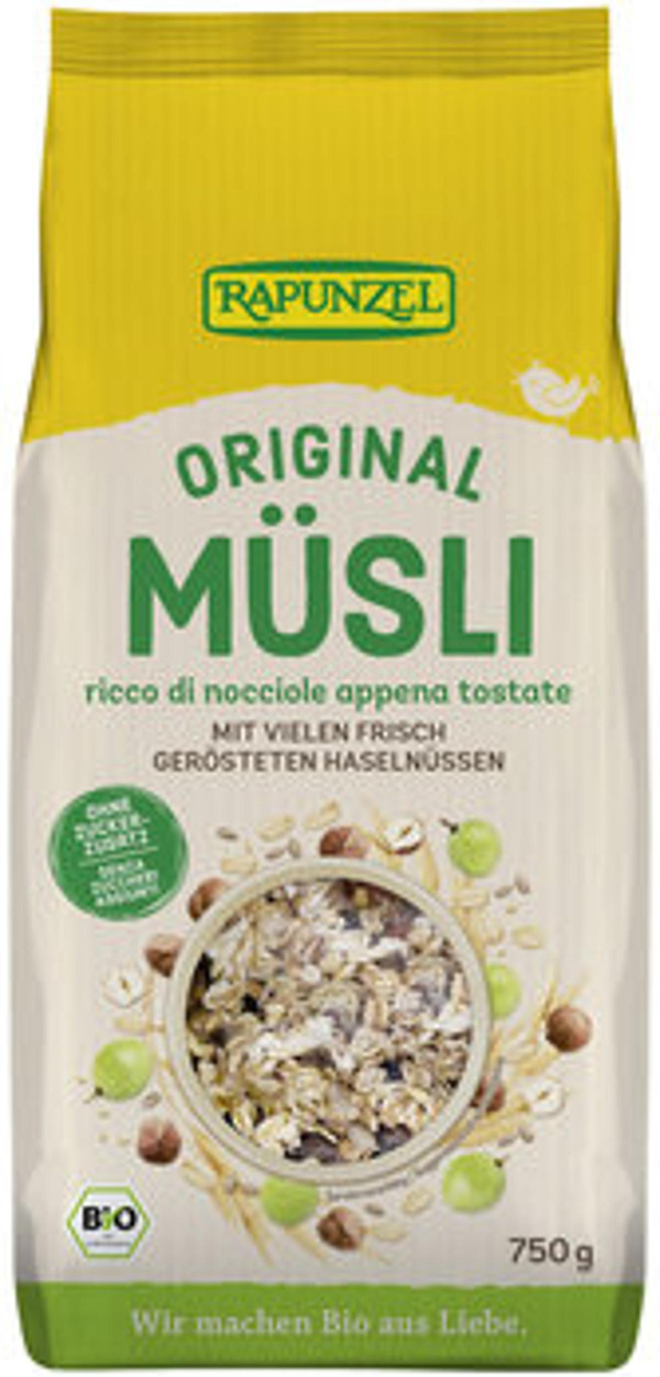 Produktfoto zu Original Rapunzel Müsli, 750 g
