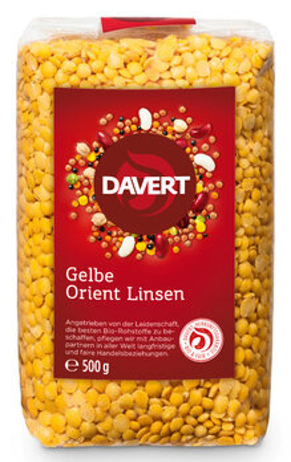 Produktfoto zu GEBINDE Gelbe Orient Linsen 8 x 500g