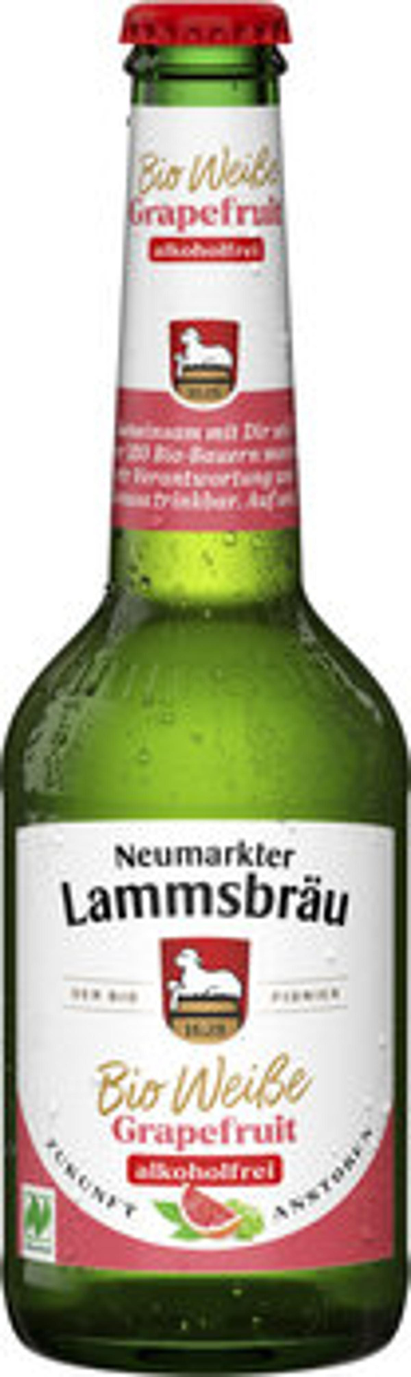 Produktfoto zu Kiste Weißbier Grapefruit alkoholfrei, 10 x 0,33 l