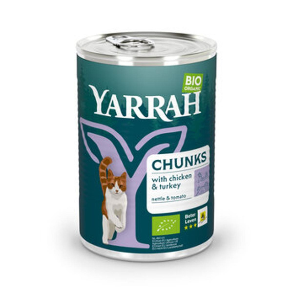 Produktfoto zu GEBINDE Katze Bröckchen Huhn&Truthahn in Sauce Dose, 12 x 405g