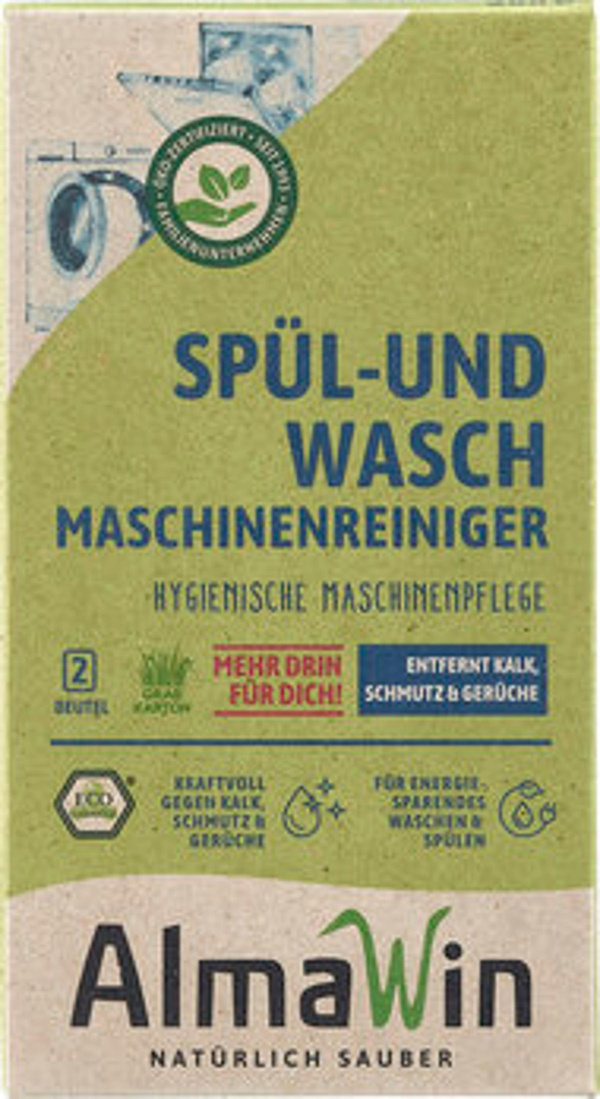 Produktfoto zu Spül- u. Waschmaschinen Reiniger, 2 x 100 g - im Graskarton