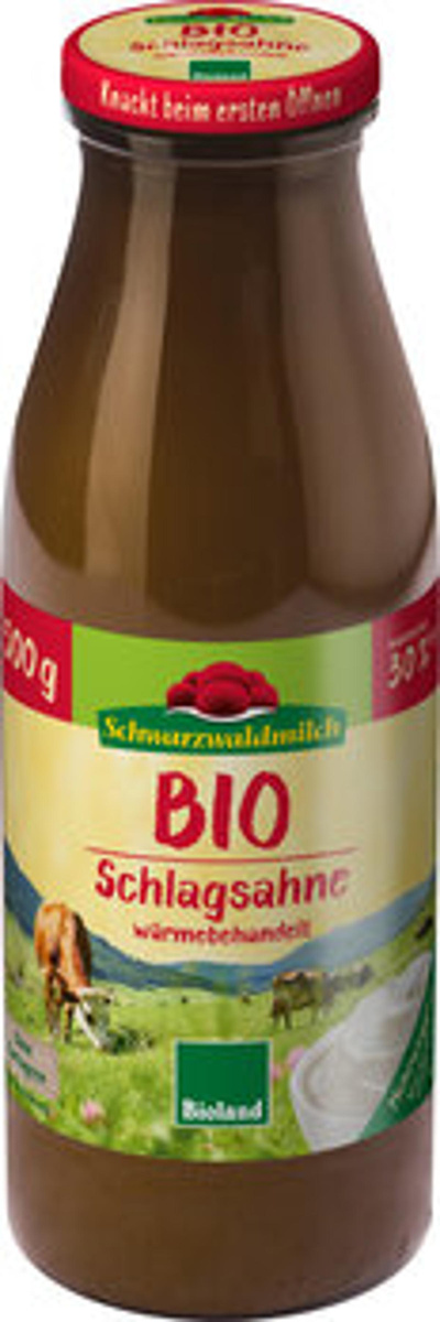 Produktfoto zu Schlagsahne 30% - Flasche, 500 ml
