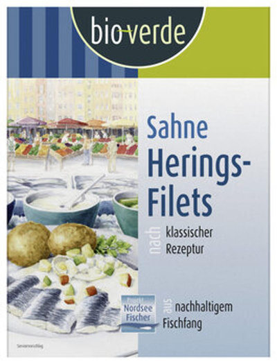 Produktfoto zu Küstenfischer Sahne-Hering-Filets, 350 g