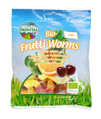 Produktfoto zu Frutti-Worms extra sauer, 80g