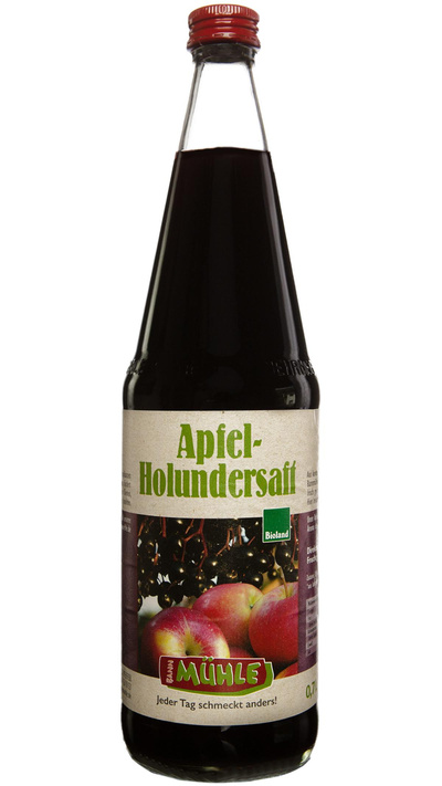 Produktfoto zu Apfel-Holundersaft, 0,7 l