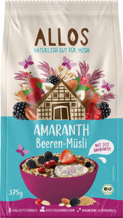 Produktfoto zu GEBINDE Amaranth Beeren Müsli, 5 x 375g