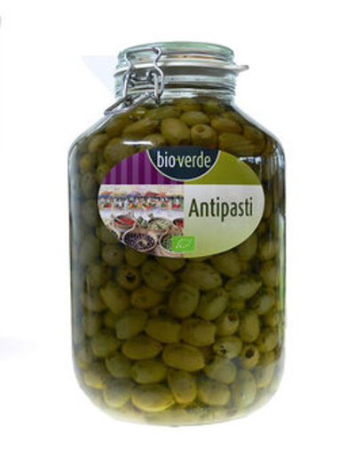 Produktfoto zu GEBINDE 1 großes Glas Grüne Oliven ohne Stein, 4,55 kg Abtropfgewicht 3,5kg