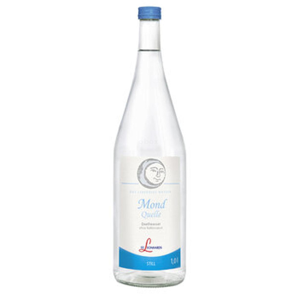 Produktfoto zu Mondquelle *Aqua Luna* 6x1l mit hellblauer Verschlusskappe