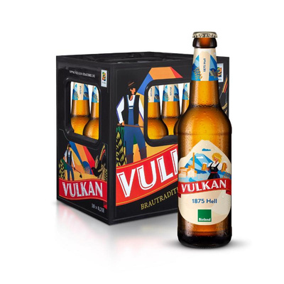 Produktfoto zu KISTE Vulkan 1875 Hell, 10 x 0,33l
