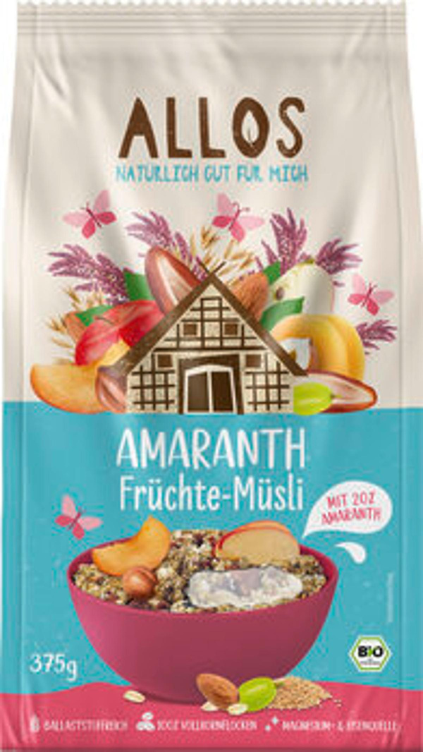 Produktfoto zu Amaranth Früchte Müsli, 375g
