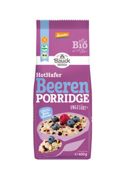 Produktfoto zu Gebinde HotHafer Porridge mit Beeren (ungesüßt), 6x400g