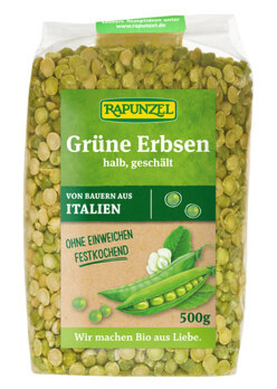 Produktfoto zu Halbe Schälerbsen, 500g
