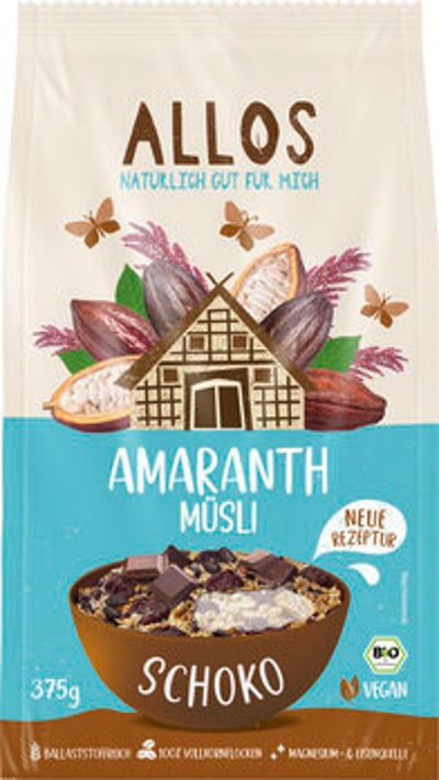 Produktfoto zu GEBINDE Amaranth Schoko Müsli, 5 x 375 g