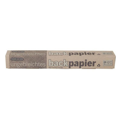Produktfoto zu Packs-Bio-Ein Backpapier, 24 Einzelbögen