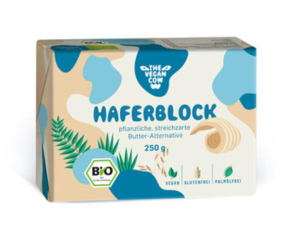 Produktfoto zu GEBINDE Hafer-Block palmölfrei, pflanzliche Butteralternative mit Hafer, 12 x 250g
