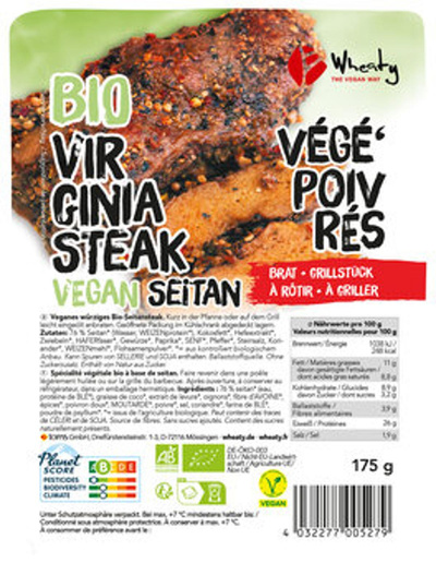 Produktfoto zu GEBINDE veganes Bratstück 'Virginia Steak', 5 x 175g