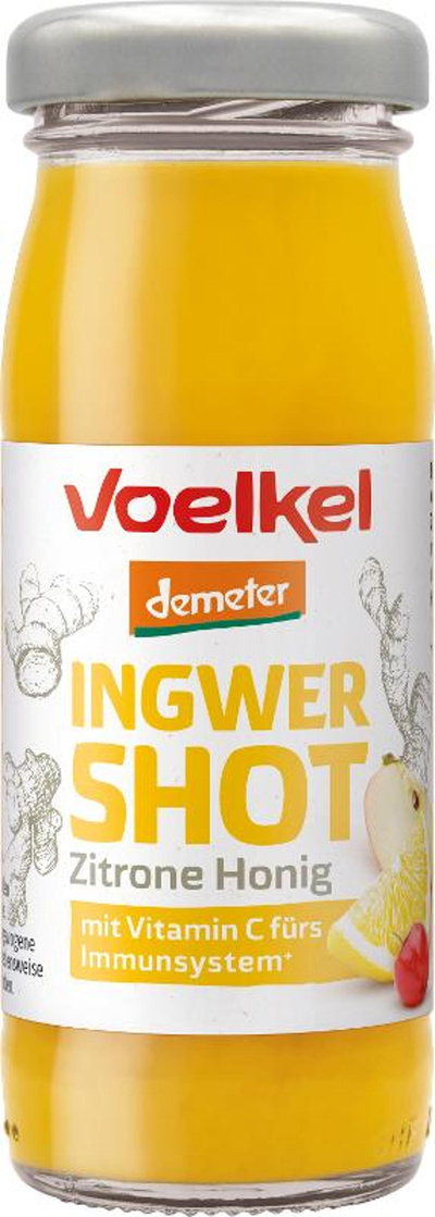 Produktfoto zu KISTE Ingwer Shot Zitrone Honig, 8 x 95 ml