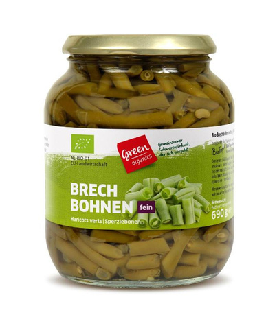 Produktfoto zu Brechbohnen im Glas, 690 g,  ATG 360g