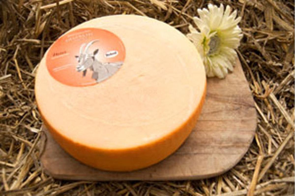 Produktfoto zu Ziegenschnittkäse Natur mit trockener Rotschmierrinde