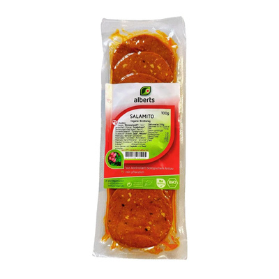 Produktfoto zu Salamito Tofu-Aufschnitt, 100g