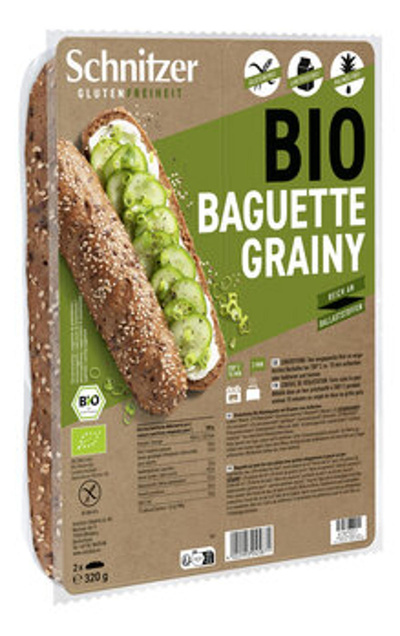 Produktfoto zu GEBINDE Baguette Grainy (körnig) - glutenfrei, 6x2x160g