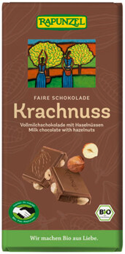 Produktfoto zu Krachnuss Vollmilch Schokolade, 100g