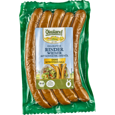 Produktfoto zu ÖKL Delikatess Rinderwiener (5 Stück), 200 g