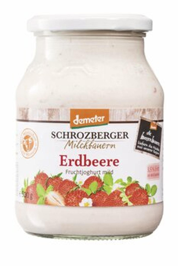 Produktfoto zu Beerenbauern-Jogurt Erdbeer 3,5%, 500 g