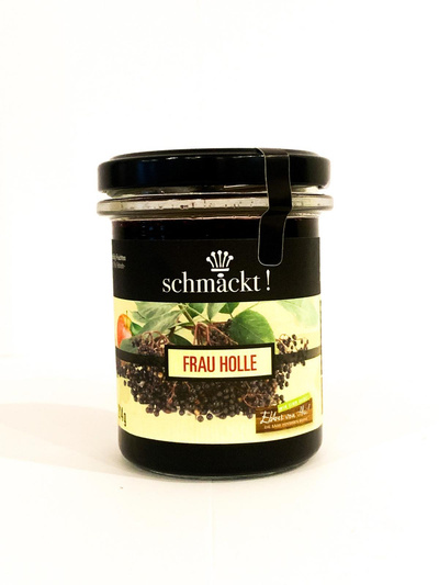 Produktfoto zu Frau Holle - Holunder-Apfel Fruchtaufstrich, 214 g