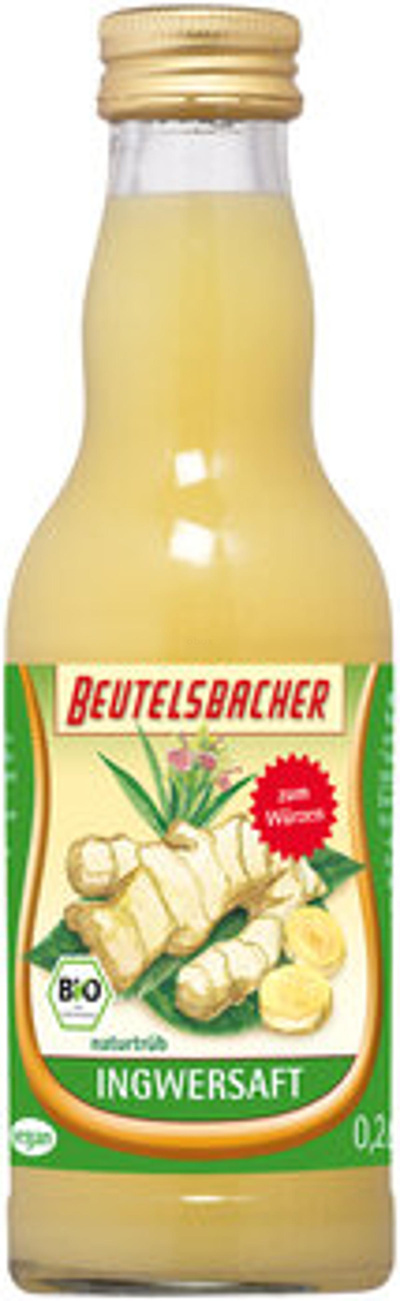 Produktfoto zu Kiste Ingwersaft, 12 x 0,2 L