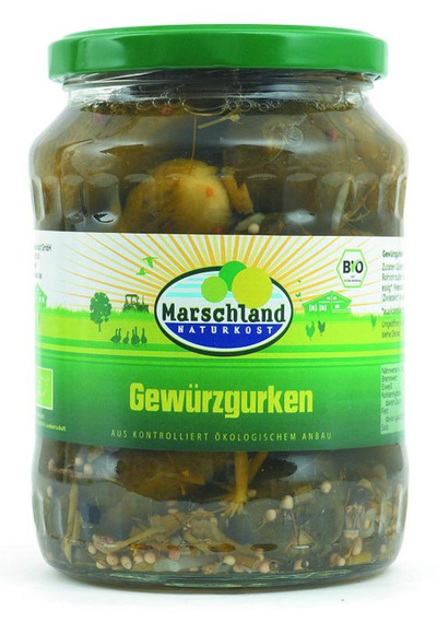 Produktfoto zu Gewürzgurken, 670 ml, Abtropfgewicht 360g