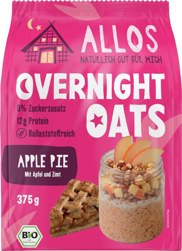 Produktfoto zu Gebinde Overnight Oats Apple Pie, 6x375g