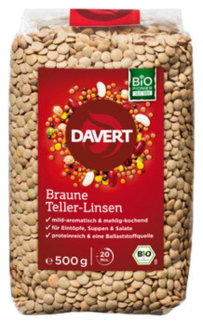 Produktfoto zu Braune Teller-Linsen, 500g