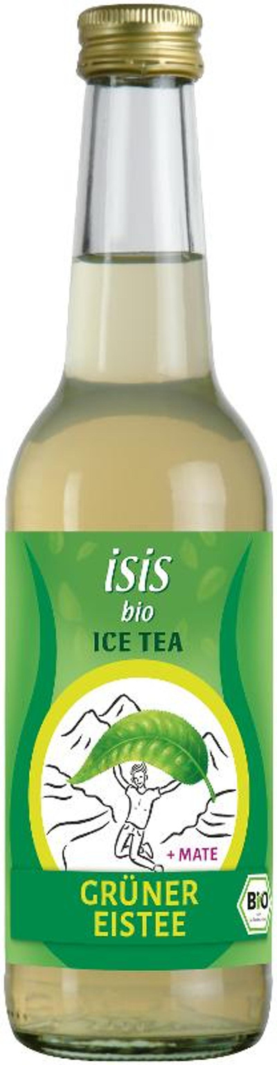 Produktfoto zu Kiste isis Grüner Eistee, 12 x 0,33 l