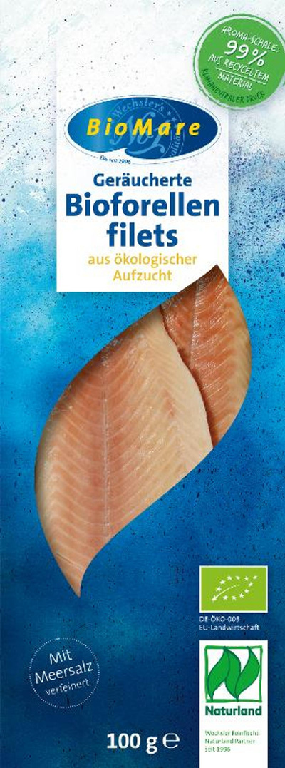 Produktfoto zu Forellen-Filets, geräuchert, 100 g