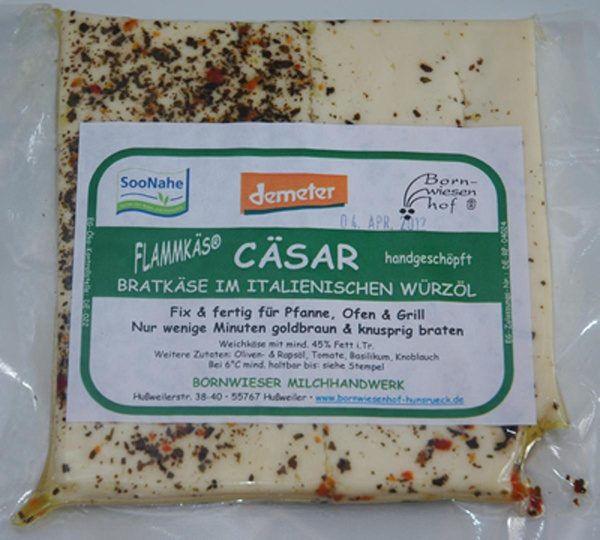 Produktfoto zu Bratkäse 'Flammkäs Cäsar' 2 Scheiben, ca. 180g