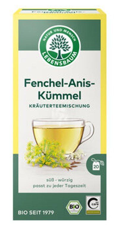 Produktfoto zu Fenchel-Anis-Kümmel-Tee, 20 Beutel