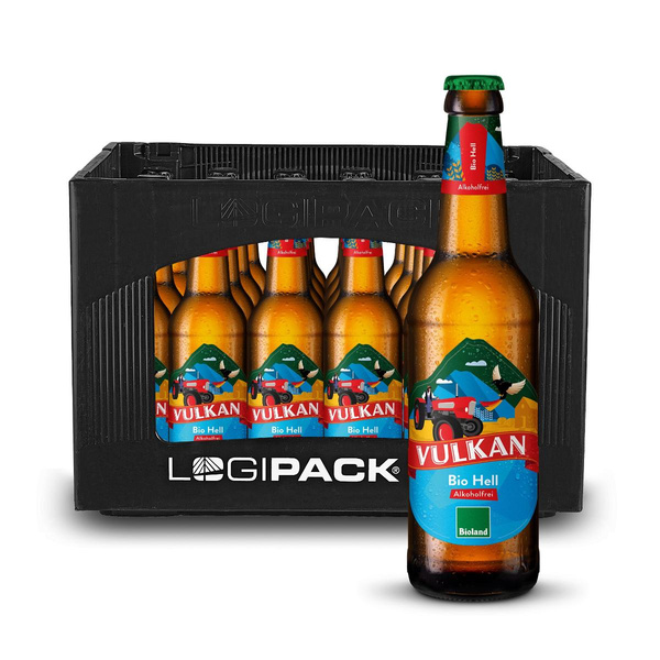 Produktfoto zu KISTE Vulkan Alkoholfreies Helles, 24 x 0,33l