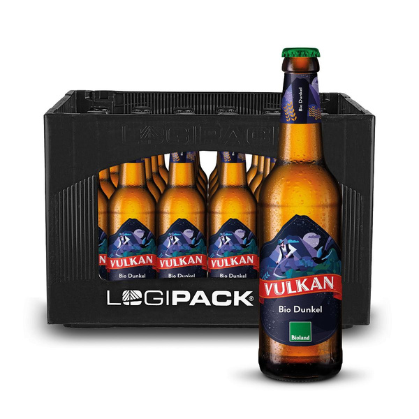 Produktfoto zu KISTE Vulkan Dunkel, 24 x 0,33l